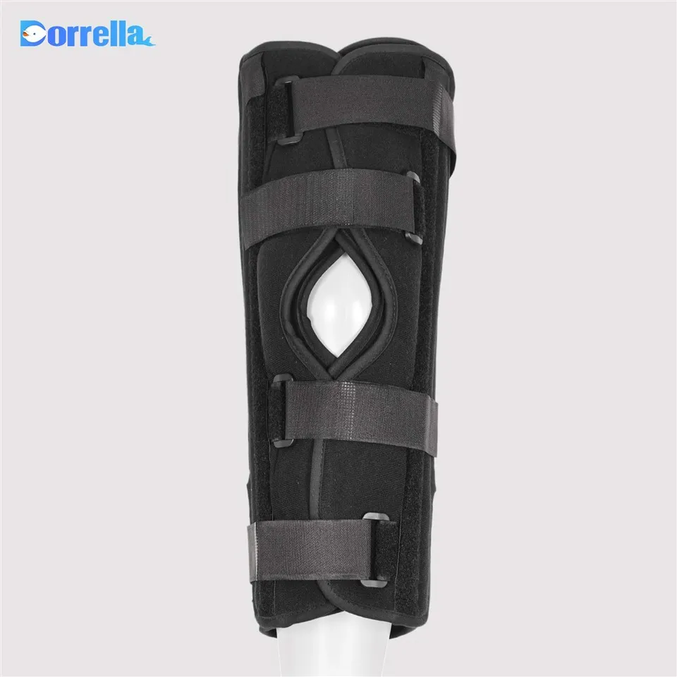 Schwarze verstellbare Kniestütze